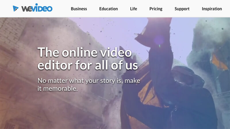 WeVideo is a cloud-based software that lets you collaborate with your team on video projects.