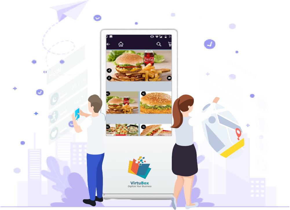 What is a self-service ordering kiosk?