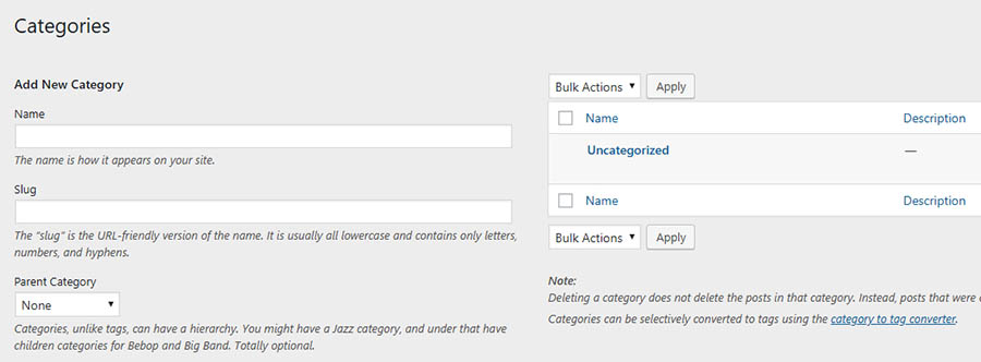 Wordpress Manage Your User Account, post settings , media settings