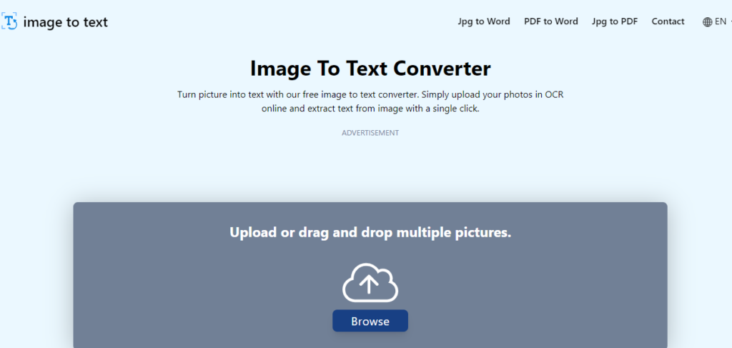 Imagetotext.io online image to text converter